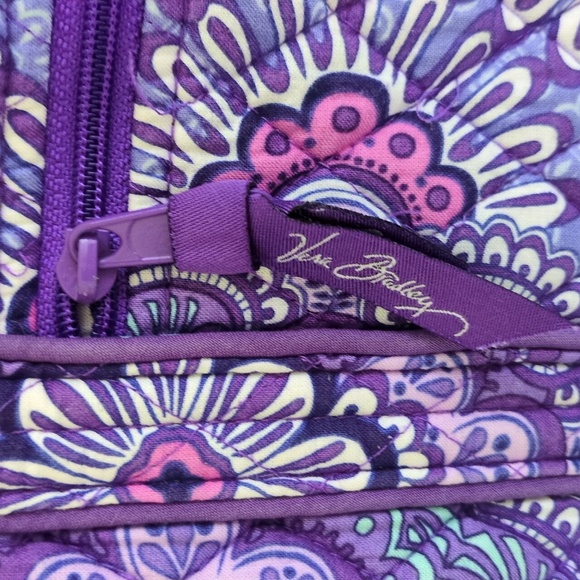 Vera Bradley Purple Floral Quilted Tote Bag - Picture 2 of 6